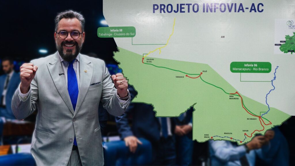 Articulação de Alan Rick garante início da Infovia e Acre recebe investimento de R$ 40 milhões em conectividade
