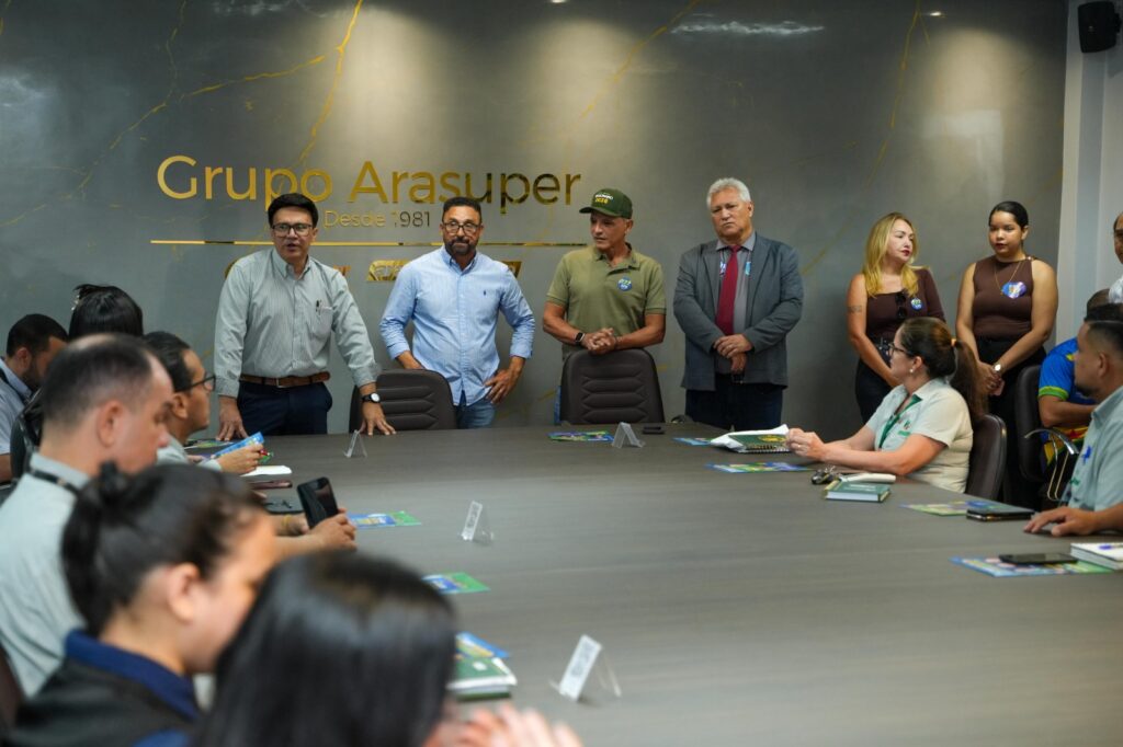 Em reunião com Grupo Arasuper, Bittar cita rede de supermercados como exemplo do que o Acre é capaz de produzir com desenvolvimento