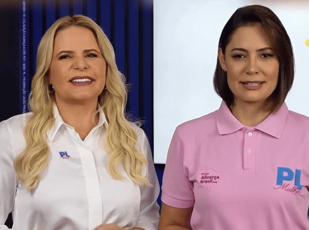 “O Acre precisa de mulheres corajosas”: Michelle Bolsonaro declara apoio a Charlene Lima 